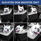 Dog Car Seats for Small Dogs, Upgrade Dog Booster Seat with Metal Frame Construction with Double-Layer Oxford, Perfect for Small Pets up to 20lbs