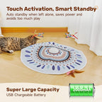 Potaroma Cat Toys Chargeable, 3in1 Hide and Seek for Kittens, Interactive Automatic Play, Fluttering Butterfly, Moving Wand Feather, Indoor Kitty Exercise 22.8 Inch Cover for All Breeds | Automatic Play, Fluttering Butterfly, Moving Wand Feather, Indoo...