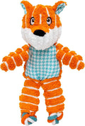 KONG Floppy Knots - Durable No‑Stuffing Squeaky Rope & Plush Dog Toy - for Teething, Playing (Fox, X-Small)