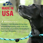 Mendota Pet Slip Leash - Dog Lead and Collar Combo - Made in The USA - Woodlands, 1/2 in x 4 ft - for Large Breeds