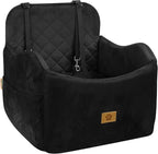 Dog Car Seat for Small/Medium Dogs, Detachable Washable Dog Booster Car Seat Under 35lbs, High-Support Memory Foam,Travel Bed with Storage Pockets