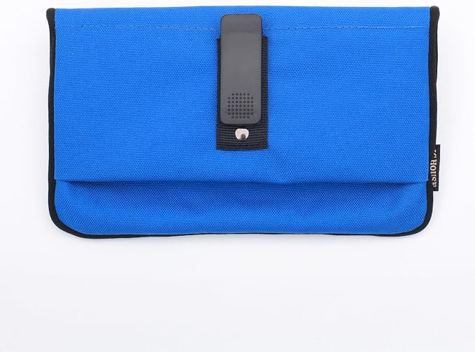 Hands Free Dog Leash, Heavy Duty with Waist Belt & Storage Pouch, Strong Pull Control, Two Handles Bungee for Running & Walking, Big & Medium Dogs, Blue