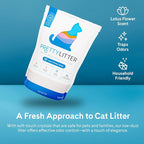 PrettyLitter Health Monitoring Cat Litter, Lotus Flower, 6 lb. Bag | Up to 1 Month Supply, Non-Clumping, Advanced Odor Control, Automatic Litter Box Compatible, Color Changing Silica Crystals