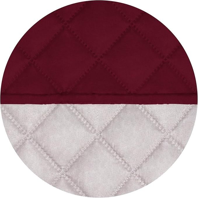 PureFit Reversible Chair Sofa Cover Dog Couch Covers for Sofa, 25.5 in | Red/Ivory, Water Resistant Couch Protector, Washable Pet Couch Cover with Non Slip and Elastic Straps For Kids