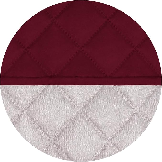 PureFit Reversible Quilted Couch Covers for Dogs Oversized Sofa Cover 78” | Red/Ivory, Water Resistant Couch Protector, Washable Pet Couch Cover with Non Slip and Elastic Straps For Kids