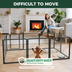 FXW AuraSpace Pro Acrylic & Wire Mesh Indoor Dog Playpen, 24" H, 10 Panels | Clear View, Heavy-duty Metal, Flexible Layouts, Easy Walk-Through, For Puppies & Small Dogs, Patented