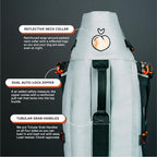 Little Chonk Maxine One Dog Backpack Carrier for Medium Dogs (Gray) | Adjustable & Ergonomic Pet Carrier, Built to be Safer, Hands Free Travel & Hiking, Front Facing, Featured in Wired Magazine