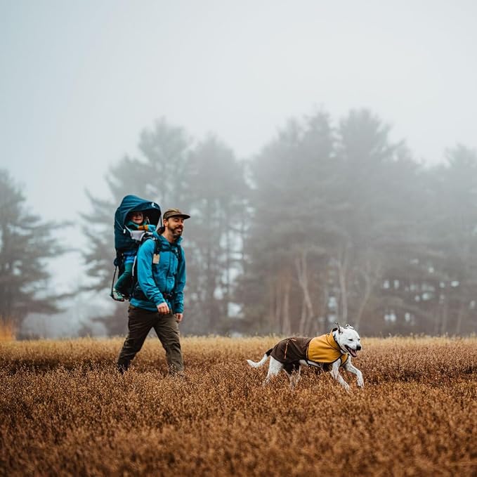 Ruffwear, Sun Shower Dog Raincoat, All-Weather Jacket, Waterproof, Windproof & Lightweight, Earth Brown, Large