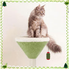 Sosation Olive Martini Cat Scratcher 19.7 H Cat Scratching Post Scratcher with Dangling Ball for Indoor Cats Scratching Post for Kittens and Medium Large Cats
