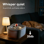 Stainless Steel Cat Water Fountain, 4.5L Automatic for Cats and Dogs Indoor | 20dB Ultra-Quiet Pump | Visible Water Level Window | 3-Stage Filtration | BPA-Free | Dishwasher Safe | Brush Included