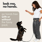 Hands Free Dog Leash with Treat Pouch - Waterproof Cross Body and Waist Leash for Dog Walking and Training with Poop Bag Holder - Cute Walking Accessories