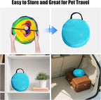 Bemodst S-Type Cat Tunnel, 2 Way/3 Way/4 Way/5 Way Collapsible S-Shape Small Animal Tubes Kitty Tunnels Interactive Maze House Toy with Storage Bag for Kitten Puppy Rabbit Guinea Pig (Rainbow-5 Way)