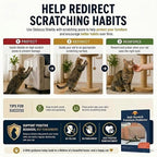 Cat Scratch Furniture Protector - 10 Pack XL | 17" x 12" Sheets, Sofa Guard, Claw-Deterrent Pet Coverage, Self-Adhesive with 50 Twist Pins, Cuttable to Fit