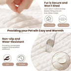 Couch Cover for Dogs Washable, Non Slip Couch Covers for 3-4 Cushion Sofa Pet Friendly, Fuzzy Pet Couch Cushion Covers for Dog,Thick,Soft for Sofa Protector (White, 27.6" x 82.7"/70 x 210cm)