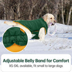 Lelepet Reversible Dog Coat Windproof Dog Jacket Lightweight Puffer Vest | Dogs Puffer Coat for Dogs Adjustbale Hook & Loop Pet Apparel Cold Weather Coats with Leash Hole, Chihuahua, French Bulldog, L