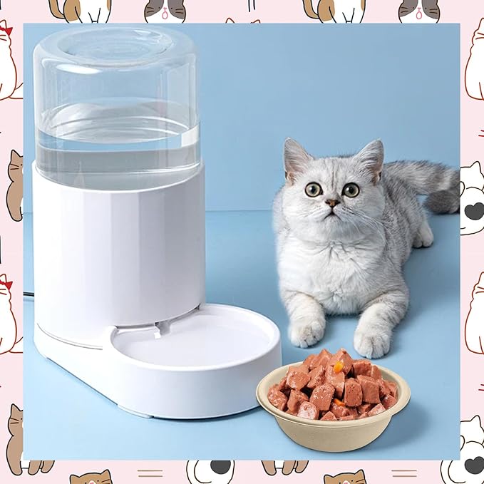 Disposable Pet Food Bowls, Thickened Disposable Pet Bowls, 200pcs Pet Disposable Feeding Bowls for Kittens, Puppies, Wet and Dry Food (220ml/8oZ)