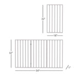 Pet Gate - 3-Panel Indoor Foldable Dog Fence for Stairs, Hallways, or Doorways - 54x32-Inch Wood Freestanding Dog Gates by PETMAKER (White)
