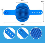 NVNAN Pet Shampoo Brush and Massage Bath Brush | Adjustable silicone shampoo brush for dogs and cats, ideal for bathing, shower scrubbing, massage, and loose hair removal