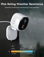 winees Security Cameras Outdoor, Wired 2K Wi-Fi Cameras for Home Security, 2.4G Indoor Camera, Human/Pet AI Detection, Color Night Vision, 2-Way Audio, Support Cloud/128G SD Card Storage | 2.4G Indoor Camera, Human/Pet AI Detection, Color Night Vision,...
