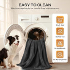 Waterproof Pet Blanket, Liquid Pee Proof Dog Blanket for Sofa Bed Couch, Reversible Sherpa Fleece Furniture Protector Cover for Small Medium Large Dogs Cats, Black Small（40" x 28"） | waterproof pet blanket sherpa fleece reversible couch cover bed prote...