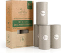 100% Certified Home Compostable and Biodegradable Dog Poop Bags - ASTM D6400 & EN 13432 Compliant Dog Waste Bags – 60 Bags – 4 x Rolls of Plant Based Compostable Poop Bag