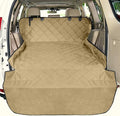 F-color SUV Cargo Liner for Dogs - Heavy Duty Cargo Cover for Mid-Size SUVs | Water Resistant, Bumper Flap, Non-Slip Mat, Car Trunk Dog Car Seat Cover Prevents Scratches Pet Hair Mud Dirt for Sedans Vans