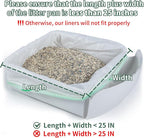ANWA 40 Count Cat Litter Box Liners for Automatic Cat Litter Box and Litter Box Robot 4/5, Heavy-Duty, Extra Thick