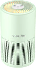 FULMINARE Air Purifiers for Home Bedroom H13 HEPA Air Filter | 360° Intake for Pet Hair, Smoke, Odors , 3 Speeds, Timer, 24dB, Small Mini Air Purifier with Night Light, Green