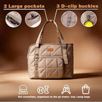 Dog Purse Carrier for Small Dogs, Dog Tote Bag Carrier, Puppy Purse, Camel | Hard Bottom Support, Safety Tether, Multiple Pockets, Luggage Strap, Fits Pets Up to 10 lbs, For Travel Shopping Daily Outing