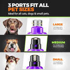 Whisper Quiet Dog Nail Grinder Safe & Stress-Free for Sensitive Dogs Cats | 4 LED Lights,3 Grinding Bits, 3-Speed, Pet Nail Trimmers, Rechargeable Painless Grooming Kit for All Breeds & Sizes