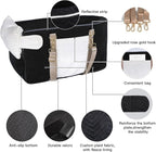 Dog Car Seat for Small Dogs Adjustable Portable Center Console Dog Car Seat Removable Cat Booster Cars Seats - Safety Belt with Cushion Anti-Collapse for Puppy Kitten Up to 15 Lbs (Black)