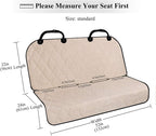 VIVAGLORY Dog Seat Covers, Dog Backseat Cover Pet Bench Protectors with Anti-Slip Backing, Back Seats Cover Rear Seat Covers Car Seat Cover for Dogs, Heather Khaki, 46" L * 52" W | Backseat Cover for Car Suv & Truck, Back Rear Backseat Bench Protector