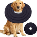 IDOMIK Dog Recovery Collar, Waterproof Soft Dog Cone After Surgery | Comfy Protective Elizabethan Collar Alternative for Dogs Cats, Adjustable Pet Neck Donut Cone Anti-Licking Wounds,Grey,3XL