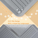 Cat Litter Box Mat-Rubber Cat Litter Mat Waterproof Silicone Pad Kitty Litter Catcher Trapping Mat Easy Clean (27'' x 20")