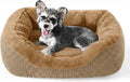 INVENHO Small Dog Bed Washable Orthopedic Calming Warming Durable Pet Bed with Anti-Slip Bottom