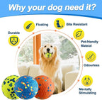 Mankoda Dog Balls, 3" Indestructible Tennis Balls for Aggressive Chewers | Floating Fetch Toys, Durable ETPU Rubber, Bouncing & Lightweight, Interactive Chewing Safe for Medium Large Dogs - 3 Pack