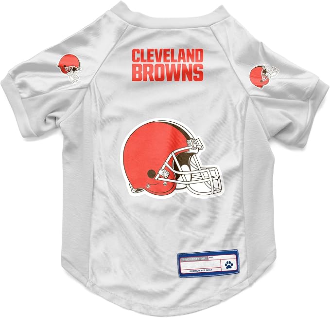 Littlearth NFL Cleveland Browns Stretch Pet Jersey, Team Color, X-Large