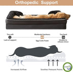 WNPETHOME Dog Beds for Large Sized Dogs, Washable Orthopedic Dog Couch Sofa Bed with Waterproof Lining & Non-Skid Bottom for Pet Sleeping