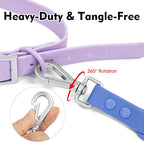 Wisedog Waterproof Dog Leash, Blue, 5 ft × 1/2 in | Adjustable, 2 Metal Swivel Hooks, Easy to Clean, For Small, Medium, Large breed Dogs