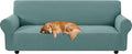 XINEAGE Stretch 4 Seater Slipcover, Non-Slip Pet Couch Cover,Light Blue | Washable Furniture Protector, Elastic Bottom, Dogs & Cats Friendly, Scratch-resistant, Fast Setup, High Elasticity