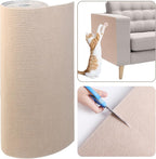 78.7"x15.8" Cat Scratching Mat Self Adhesive Furniture Protector Trim Fit | Stop Cat Scratching Furniture With Thick Felt Protector, Strong Adhesive, Easy Trim, Protects Couch Sofa Wall Instantly