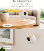 Furbo Mini Pet Camera: Home Security & Smart Alerts, Subscription Required | Stay connected with AI Pet & Home Safety Alerts, Mountable 130° Wide View, Video History, 2-Way Audio, Paid Plan Required