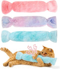 Cat Kicker Toy 3Pcs, Candy Shape Catnip Toys for Cats | Catnip Toys with Crinkle Paper. Indoor Kitten Toy Kicker Pillows.