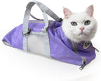 Cinf Cat Restraint Grooming Bag, Anti-Scratch Tool for Nail Trimming | Safe grooming restraint bag controls cat movement for bathing, nail trimming, injections and veterinary examinations