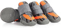 Dog Shoes for Medium Dogs, Outdoor Dog Boots & Paw Protectors for Hot Pavement, Winter Snow Hiking, Breathable Dog Booties, Indoor Hardfloors Anti Slip Sole Grey Size 5