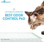Paw Inspired Cat Pads, Original/Unscented, 16.9 x 11.4 Inch, 20 Count | Generic Refills for Tidy Cats Breeze Litter Box System, Super Absorbent Pee Pads, Kitty Litter Liners for Easy Cleaning