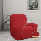 Easy-Going 100% Waterproof Recliner Chair Cover，1-Piece Recliner Slipcover | Dual Waterproof Couch Cover for Recliner，Leakproof Furniture Protector for Kids Pets Dog Cat Daily Stain, Christmas Red
