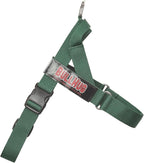 BULLHUG Adjustable Dog Harness– No Pull, No Choke – for English Bulldogs, French Bulldogs, Pugs & Broad-Chested Breeds – Easy, Safe Walks (Hunter Green, Small)