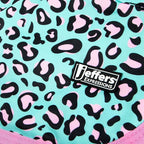 Jeffers Expression Dog Coat Waterproof Ripstop Winter Jacket 18" – 240g Insulated Blanket, Adjustable Belly & Chest Straps, Reflective Strips, Small to Large Breeds, Outdoor & Travel - Party Cheetah
