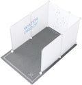 MEEXPAWS Cat Litter Box Enclosure Splash Guard Extra Large 28L × 21.5W x 18H inch, Light Weight Plastic Sheets with Cat Litter Mat Easy Clean (White) | Extra Large Litter Box Pee Shield, DIY Plastic Sheets Easy Clean, Litter Containment, Privacy Screen...